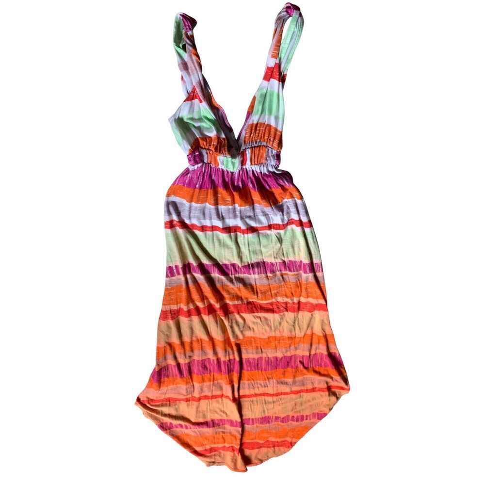 NEW NWOT Gypsy 05 Boho V-Neck Empire Waist modal MAXI Dress sz XS